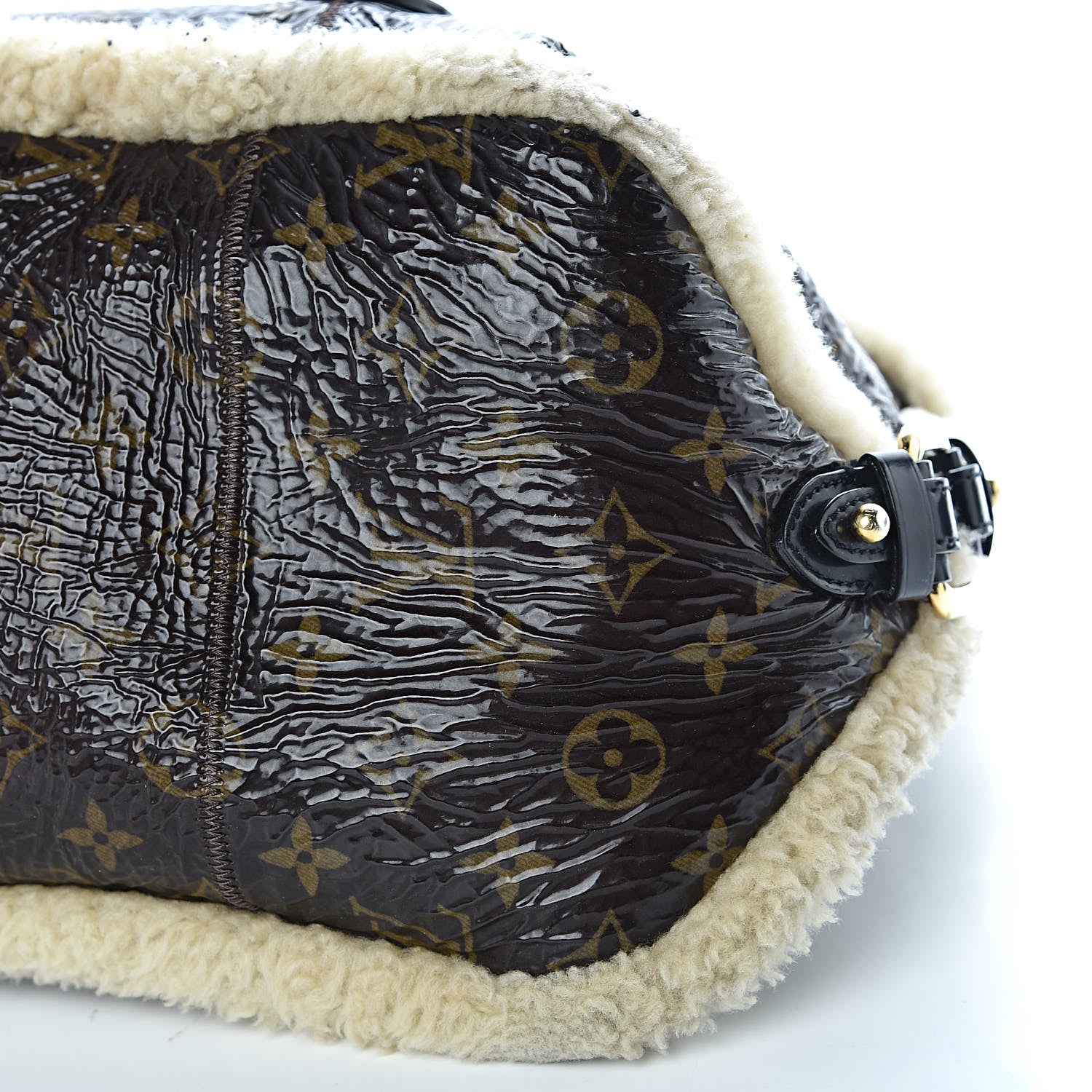 Louis Vuitton Patent Monogram Shearling Sac Thunder 12 of 12