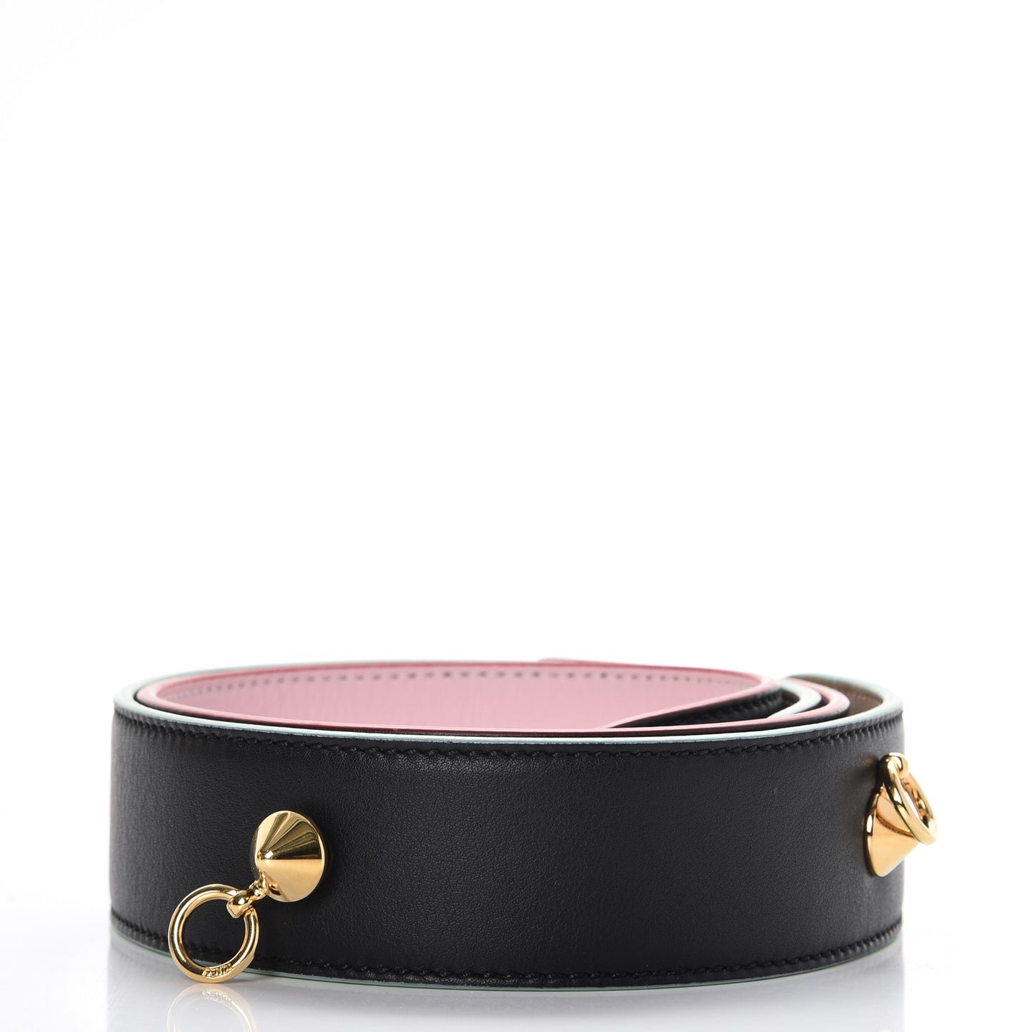 Vitello Dolce Tri-Color Buttoned Strap You Black Peonia Cuoio