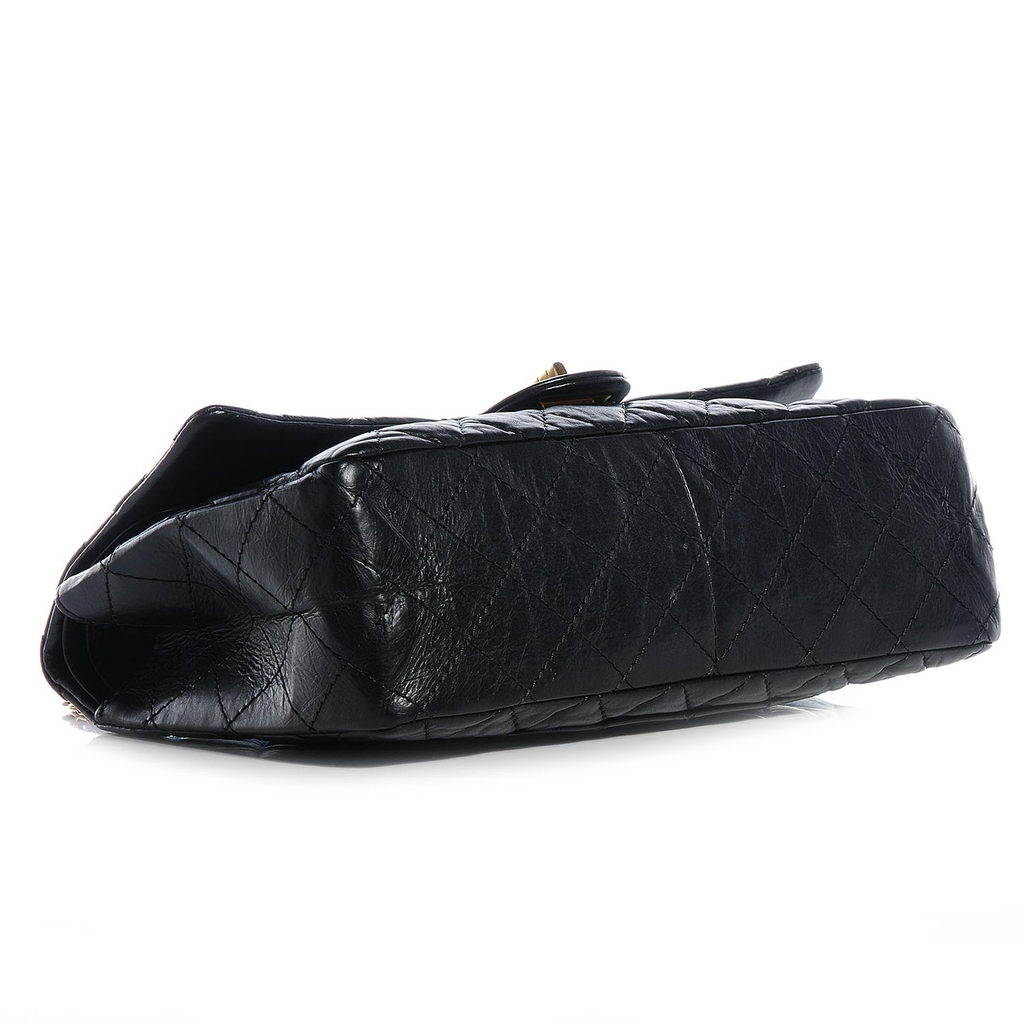 Aged Calfskin Quilted 2.55 Reissue 226 Flap Black