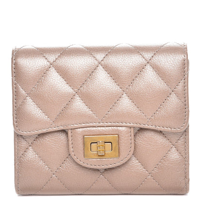 Chanel Metallic Aged Calfskin Quilted Small Reissue Wallet Gold 1 of 8