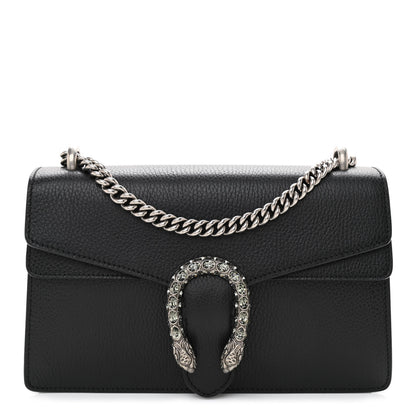 Gucci Pebbled Calfskin Small Dionysus Shoulder Bag Black 1 of 9