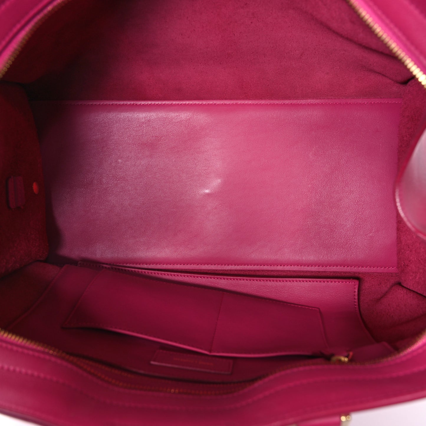 Calfskin Medium Classic Y Cabas Fuchsia