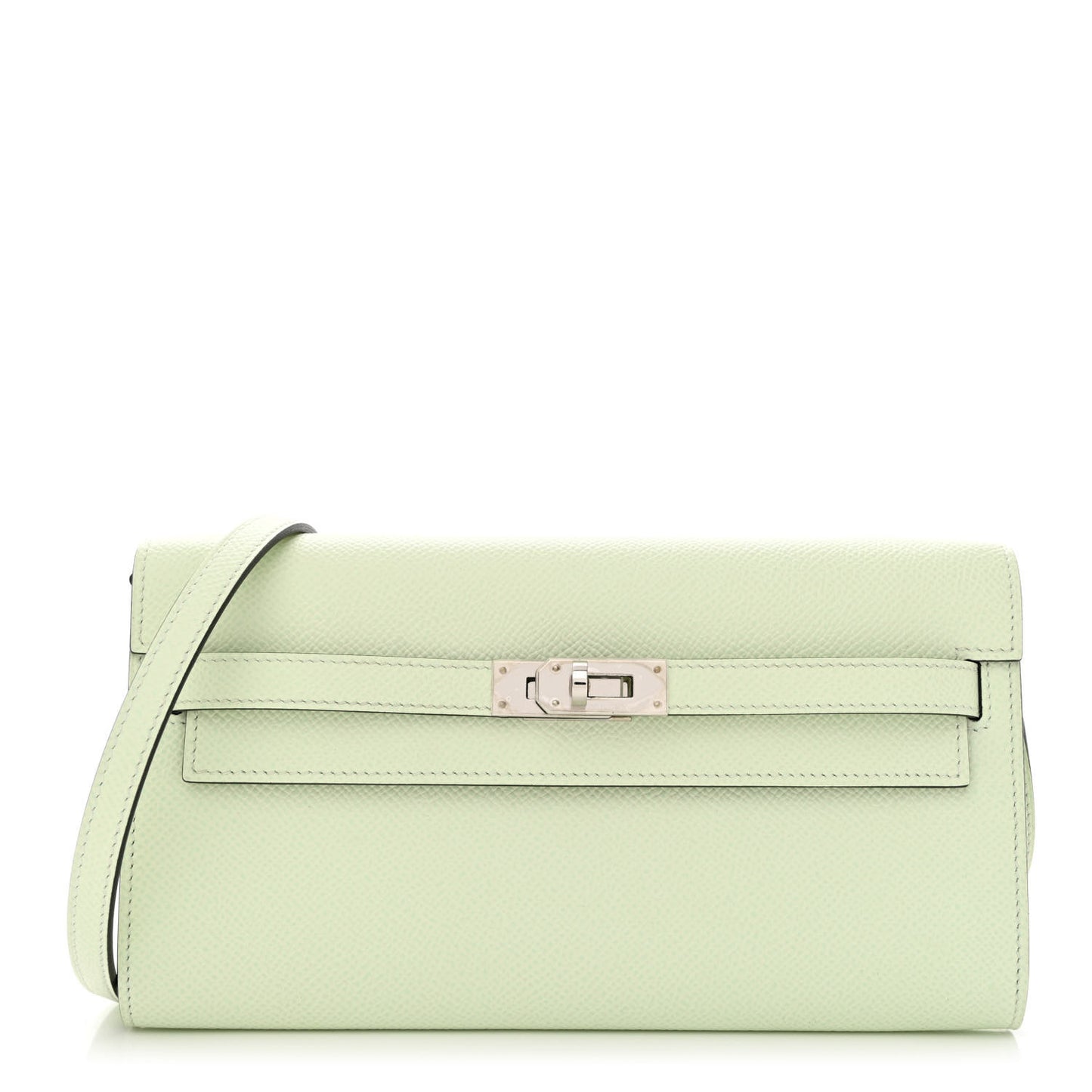 Epsom Kelly Wallet To Go Vert Fizz