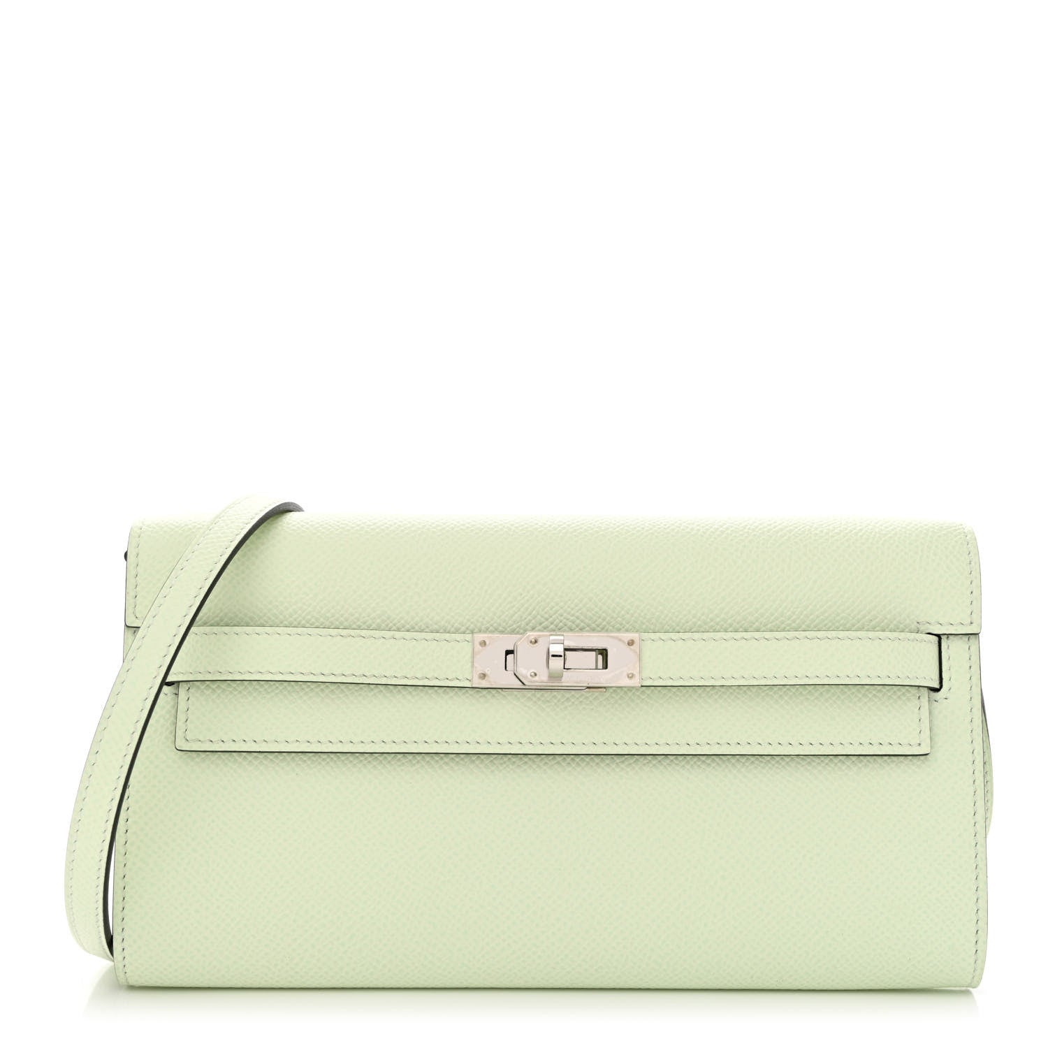 Hermes Epsom Kelly Wallet To Go Vert Fizz 1 of 11
