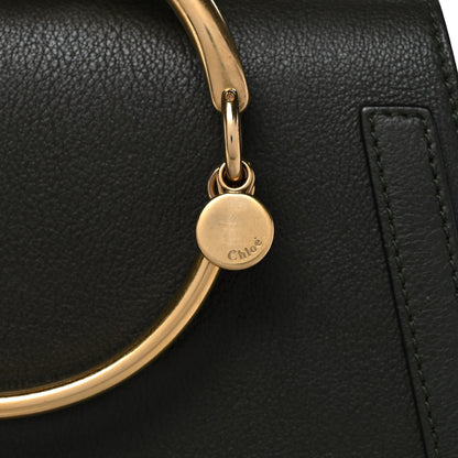 Chloe Calfskin Suede Medium Nile Bracelet Bag Black 9 of 12