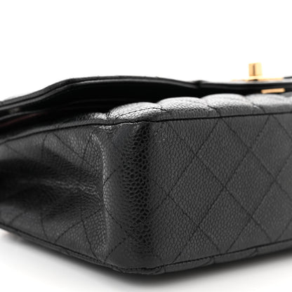 Chanel Caviar Quilted Medium Double Flap Black 9 of 10