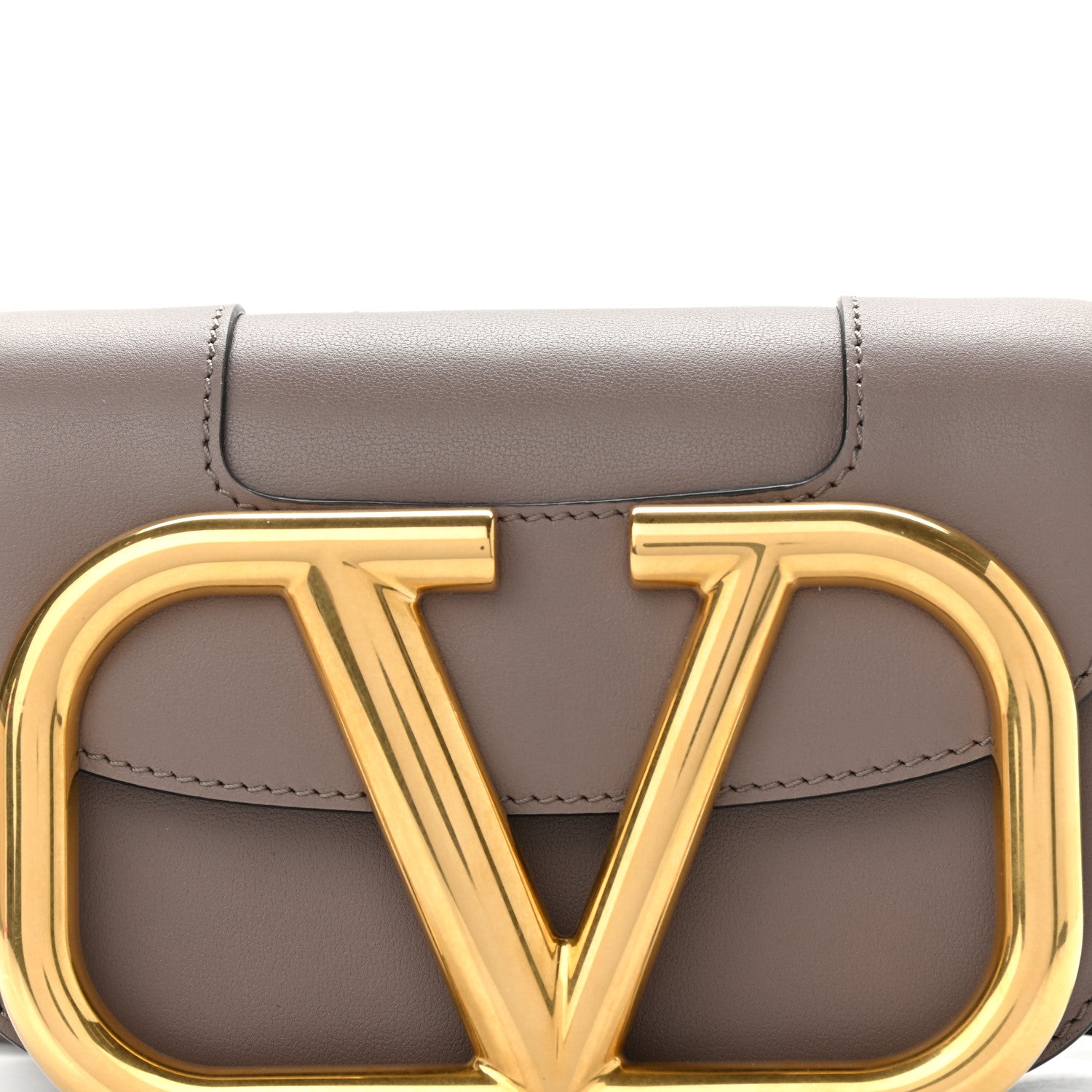 Valentino Garavani Calfskin Small Supervee Crossbody Bag Clay 9 of 9
