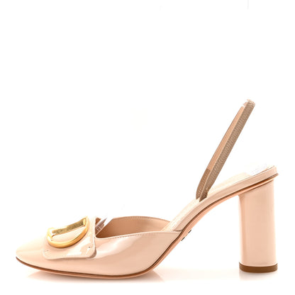 Christian Dior Patent Calfskin C'est Dior 80mm Slingback Sandals 37 Chair 1 of 10