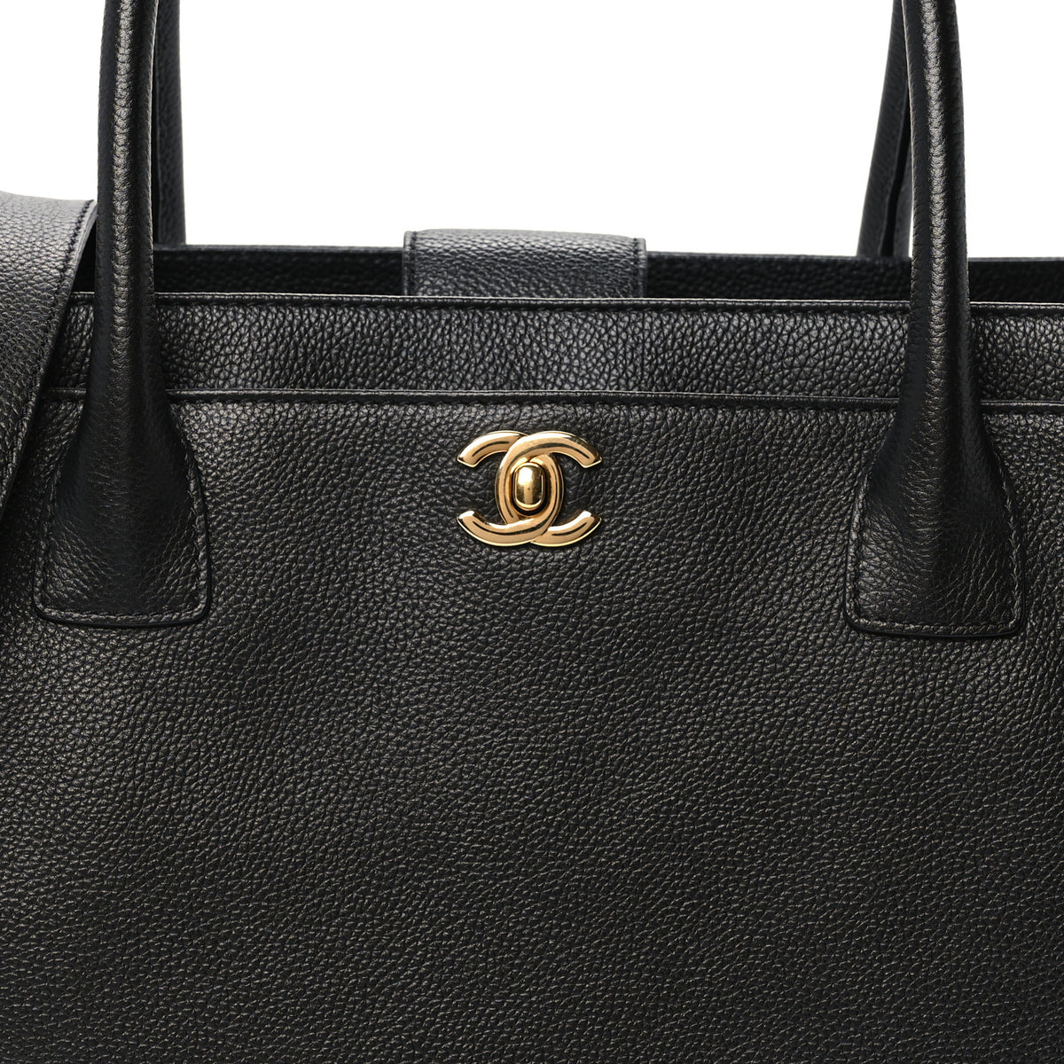 Chanel Calfskin Cerf Executive Shopper Tote Black 8 of 10