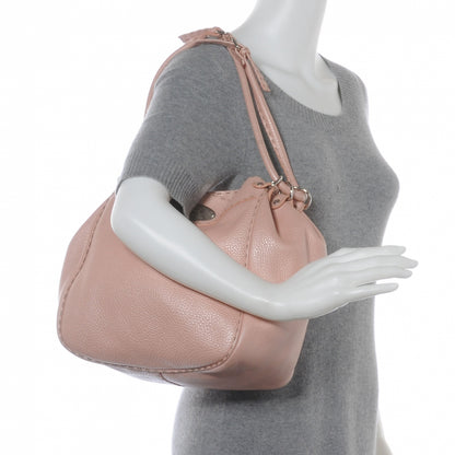 Fendi Calfskin Romano Selleria Bucket Hobo Pink 2 of 8