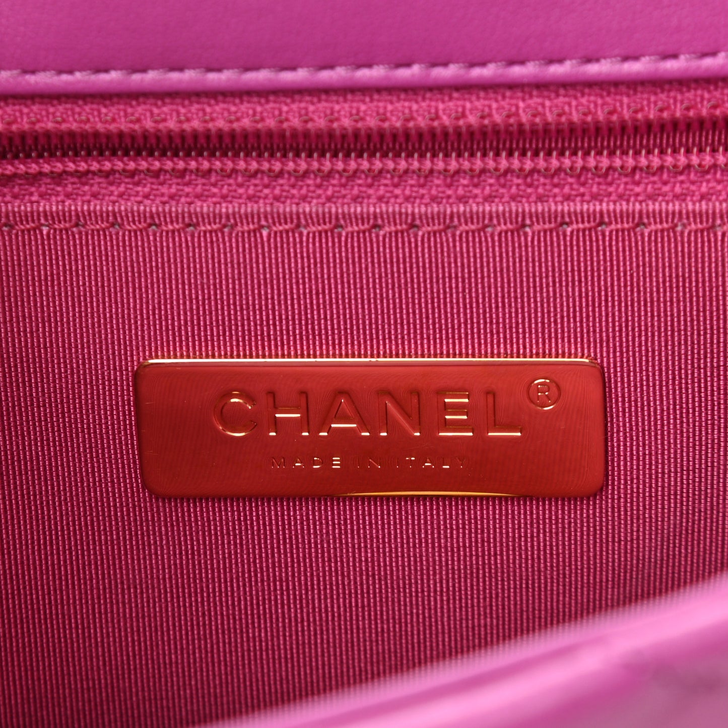 Lambskin Quilted Medium Chanel 19 Flap Purple