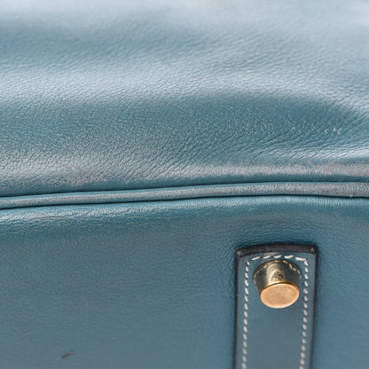 Hermes Swift Birkin 35 Blue Jean 52 of 55