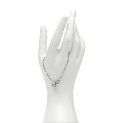 Cartier 18K White Gold Interlocking LOVE Bracelet 2 of 5