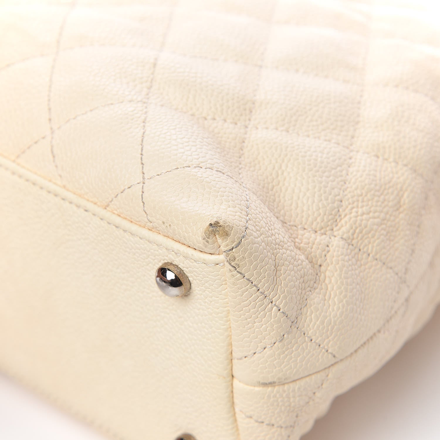 Chanel Caviar Quilted French Riviera Hobo Beige 12 of 13