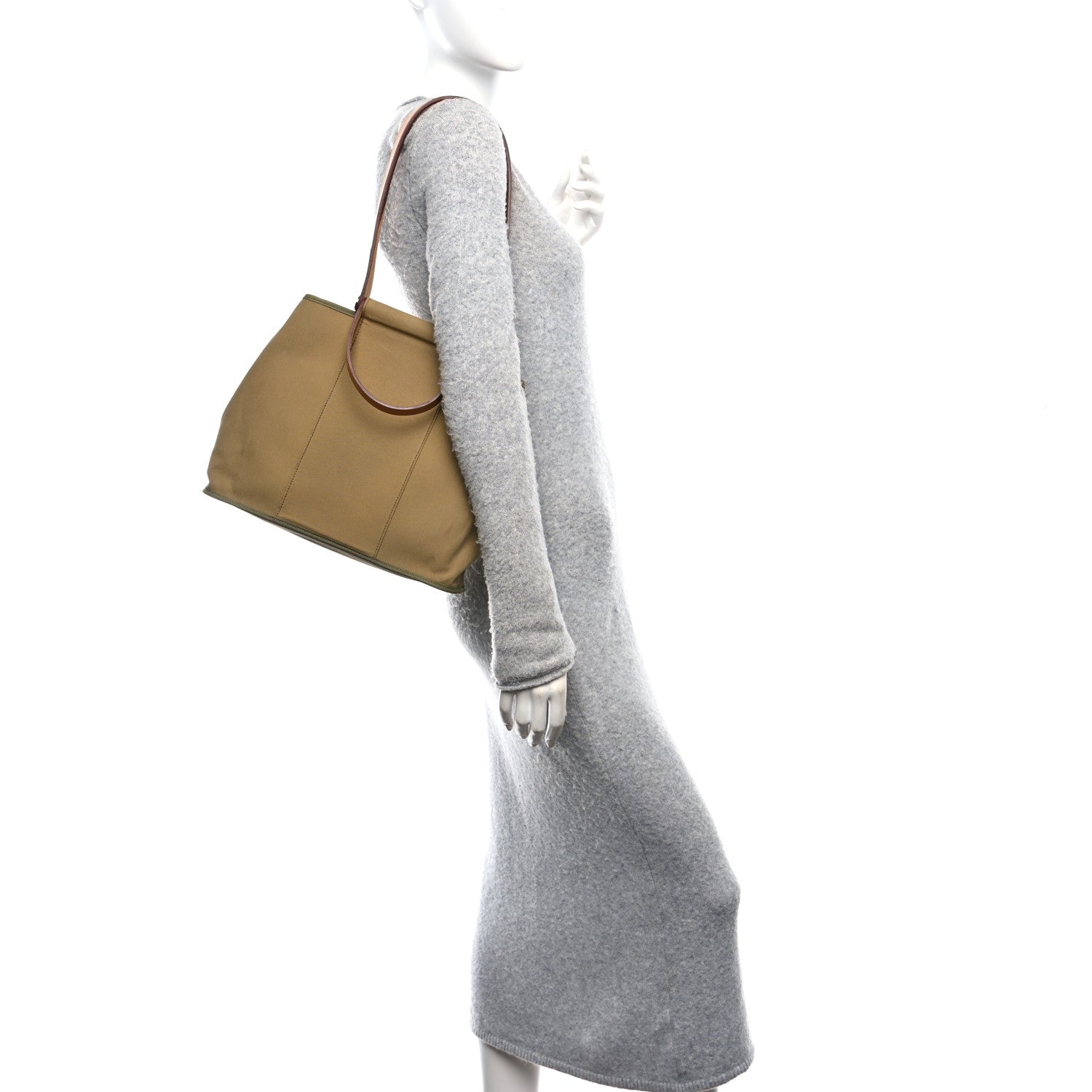 Hermes Toile Cabag 32 Vert Miliatire 2 of 9