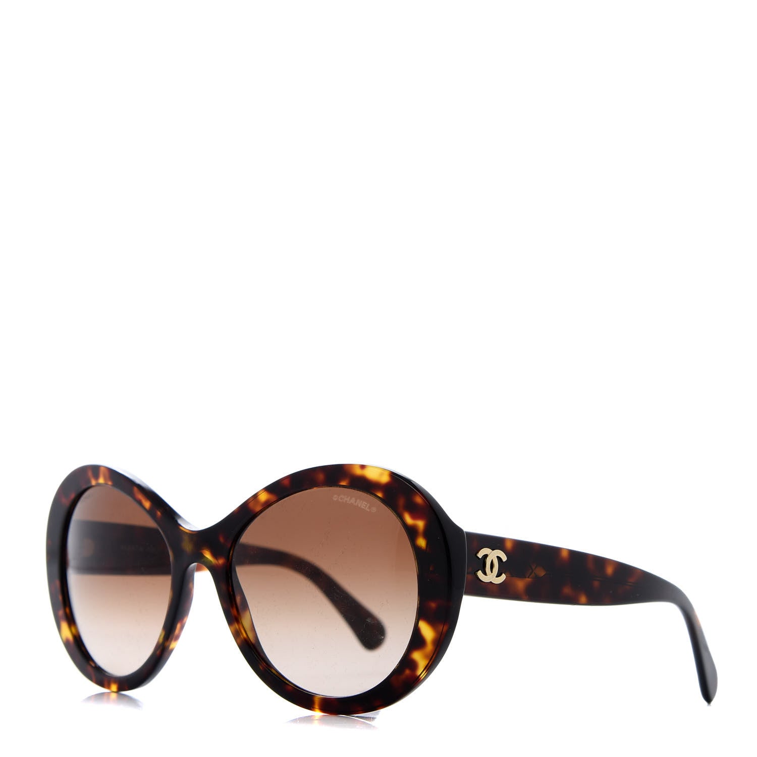 Chanel Oval CC Sunglasses 5372 Tortoise 1 of 9