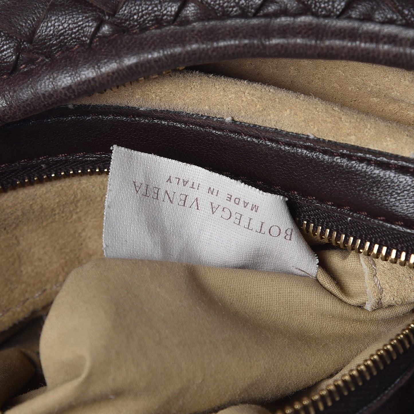 Nappa Intrecciato Medium Veneta Hobo Ebano