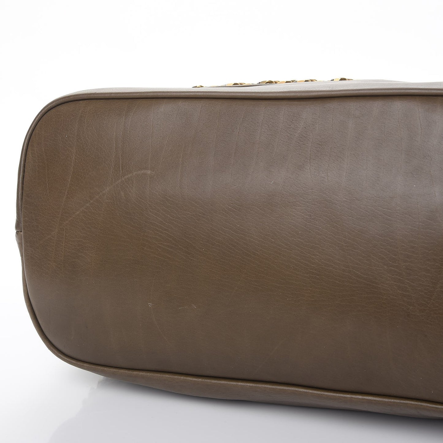 Calfskin Medium Kira Bowler Tote Khaki