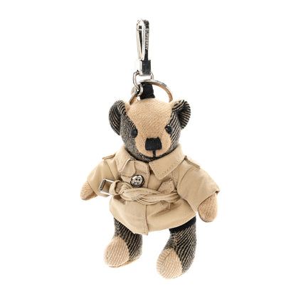 Burberry Cashmere Thomas Trench Teddy Bear Keychain Charm Camel 1 of 7