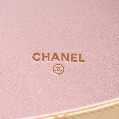 Chanel Metallic Calfskin Brilliant iPad Case Gold 5 of 8