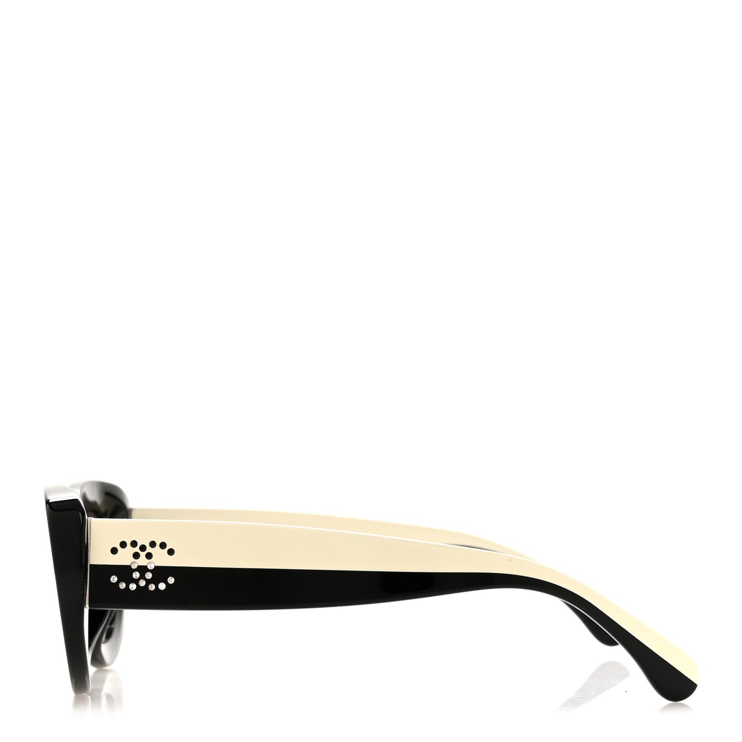 Acetate Sunglasses 5562-B-A Black White