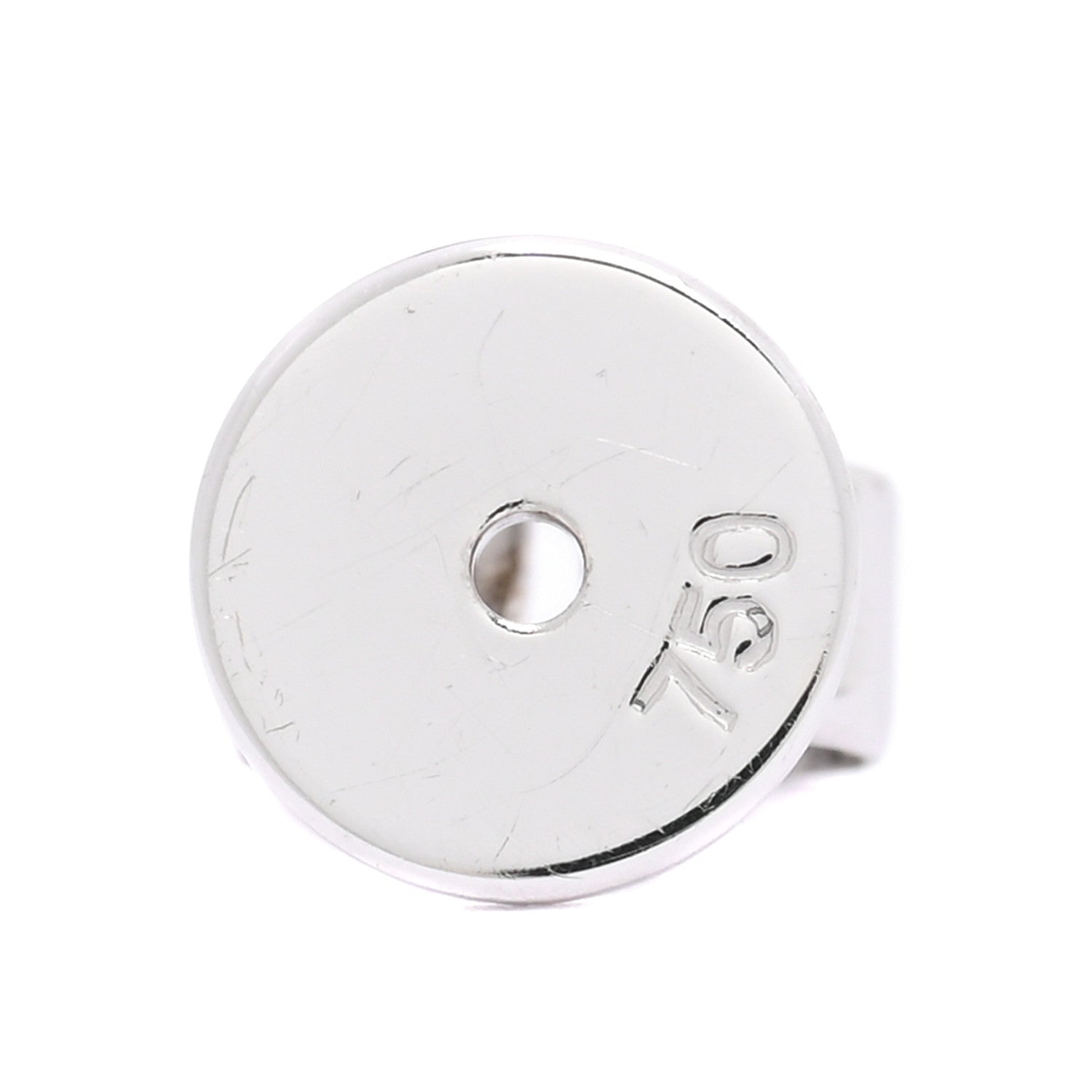 Anita Ko 18K White Gold Diamond Three Dot Earrings 4 of 6