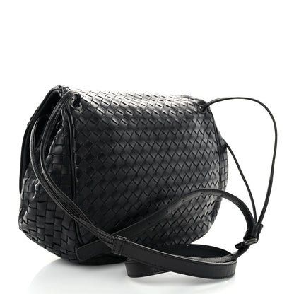 Bottega Veneta Nappa Intrecciato Messenger Bag Black 3 of 10