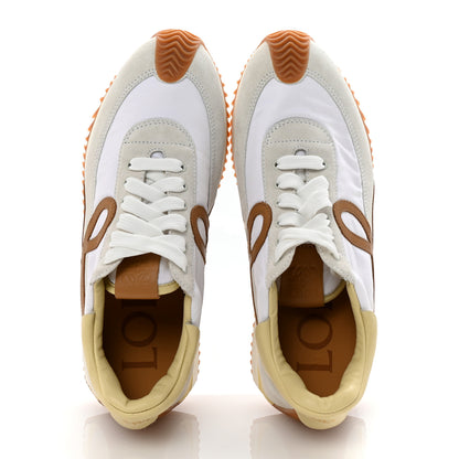 Loewe Nylon Suede Flow Runner Sneakers 38 White Medium Concealer 2 of 10