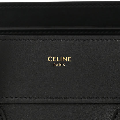 Celine Smooth Calfskin Micro Luggage Black 6 of 12