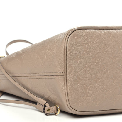 Louis Vuitton Empreinte Monogram Giant Neverfull MM Tourterelle 7 of 8