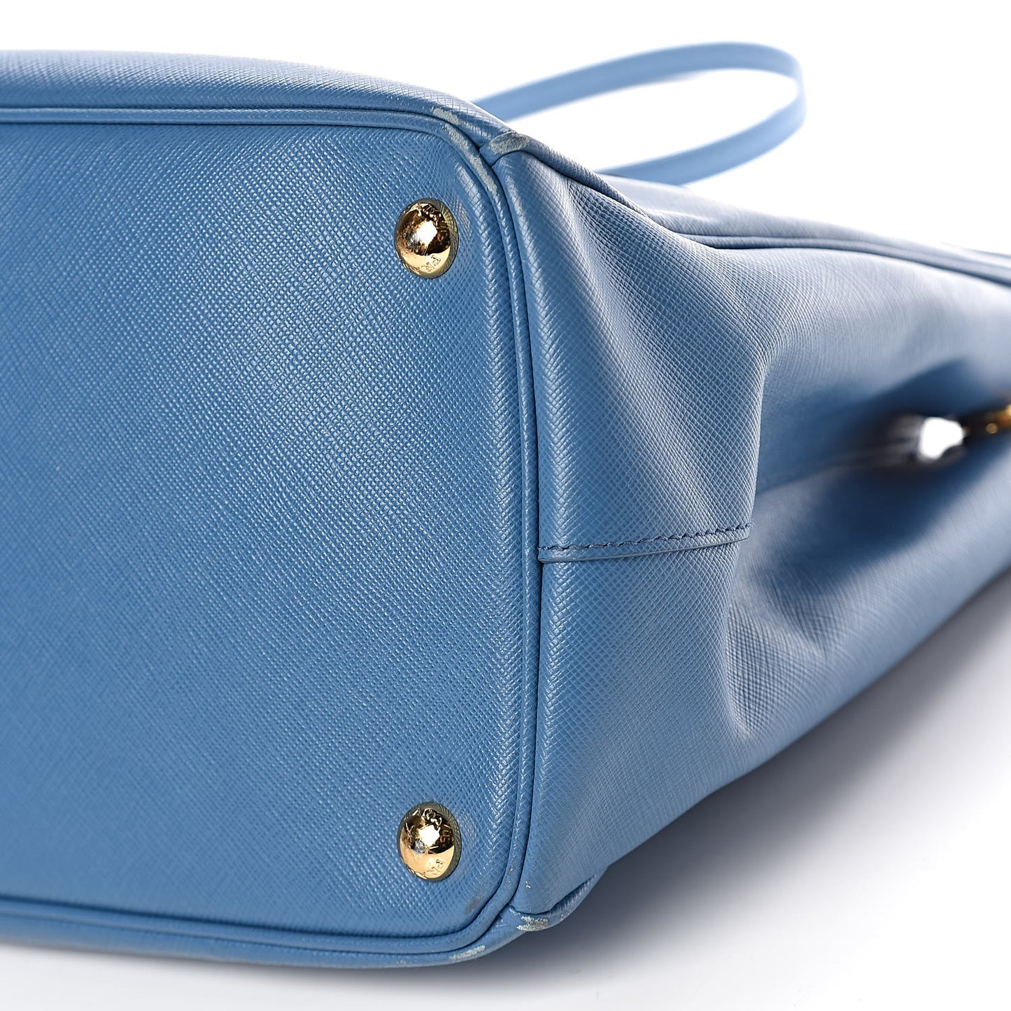 Saffiano Medium Galleria Double Zip Tote Cobalto