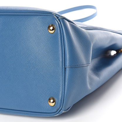 Prada Saffiano Medium Galleria Double Zip Tote Cobalto 6 of 17