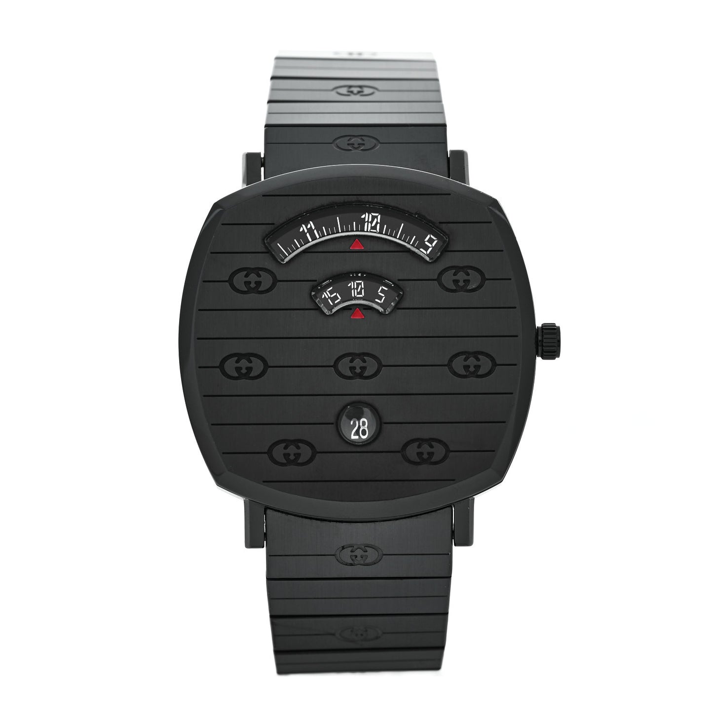 PVD Stainless Steel 38mm Grip Quartz Watch Black