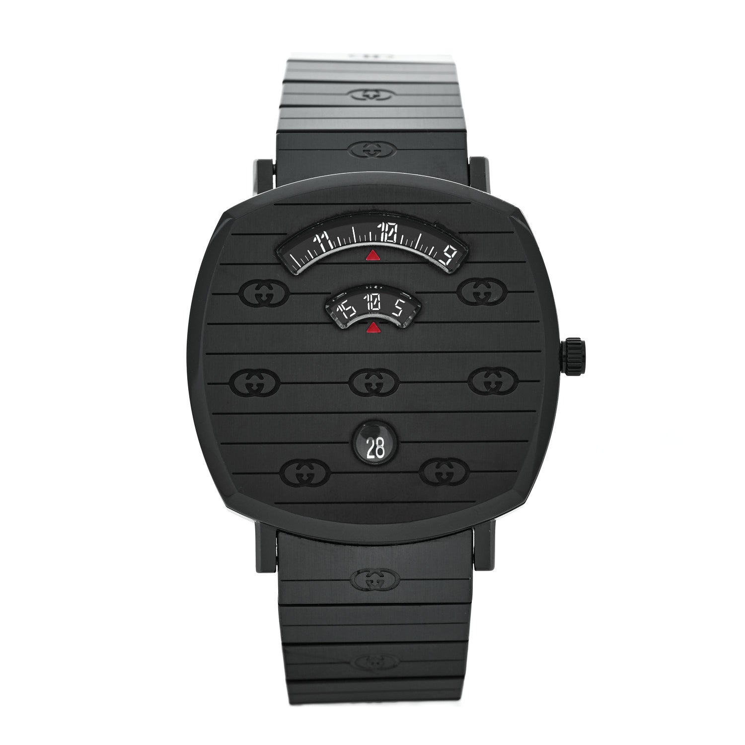 Gucci PVD Stainless Steel 38mm Grip Quartz Watch Black 1 of 4