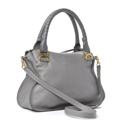 Chloe Calfskin Medium Marcie Satchel Cashmere Grey 4 of 10