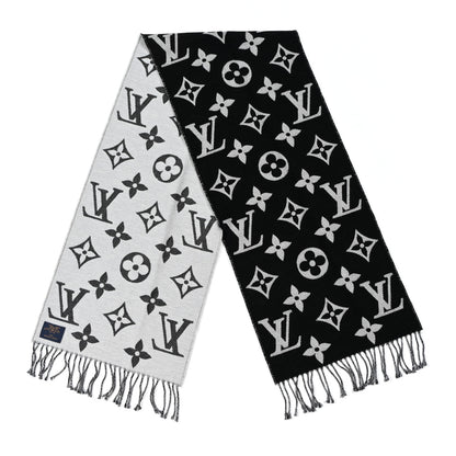 Louis Vuitton Wool Simply LV Scarf Black 2 of 3