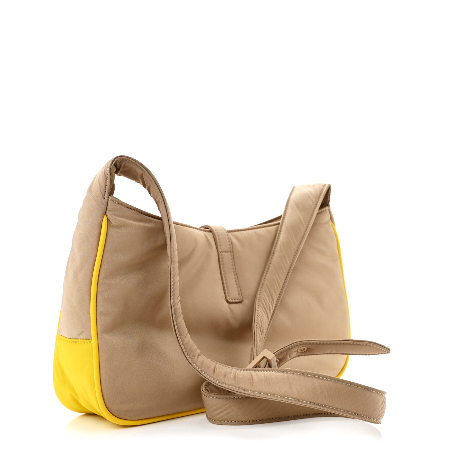 Saint Laurent Econyl Nylon Le 5 A 7 Hobo Bog Light Cork 3 of 10