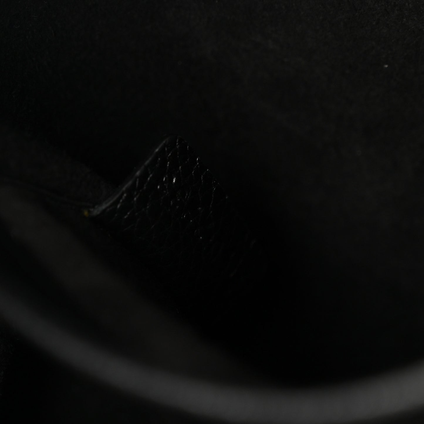 Calfskin Cuir Triomphe Cabas Drawstring Black