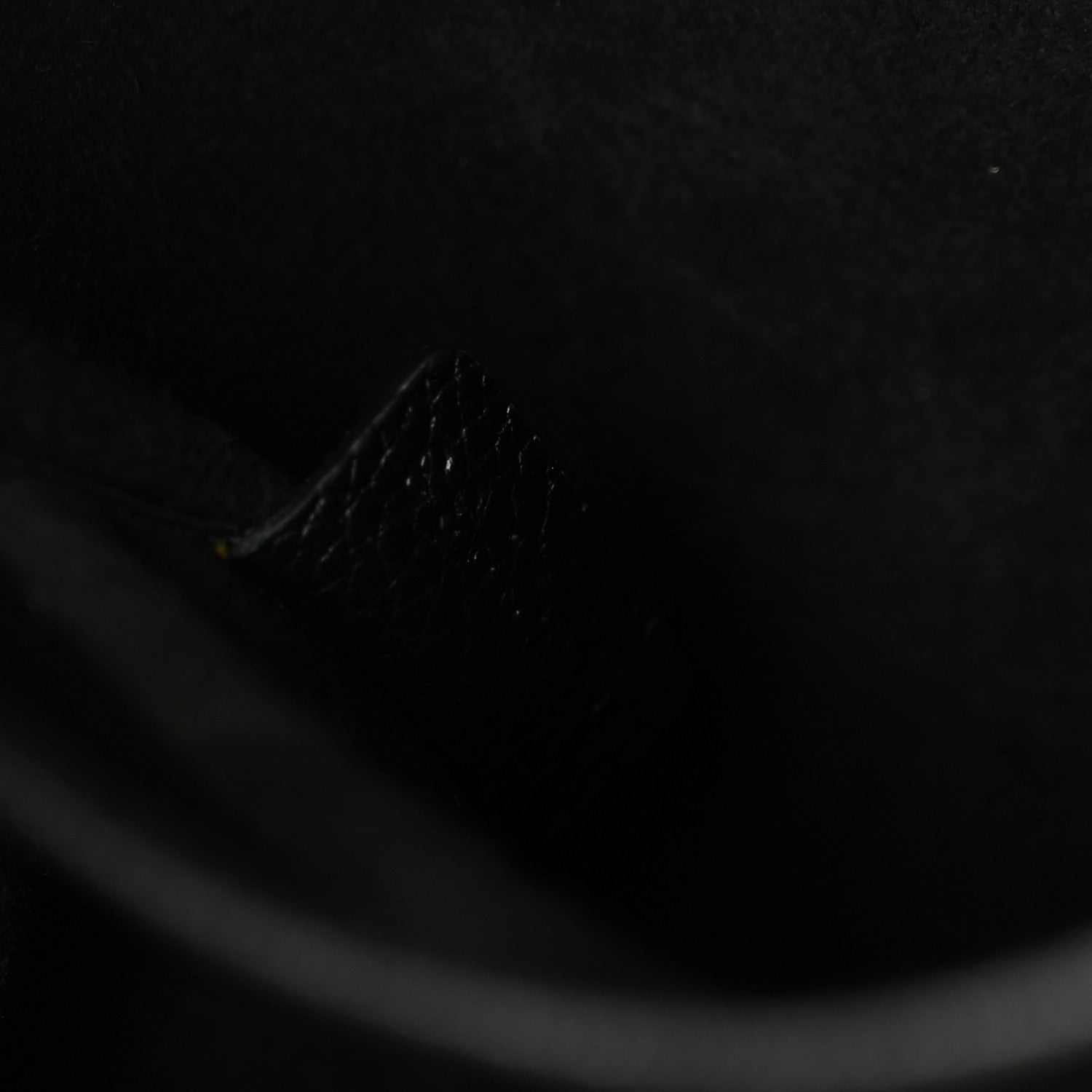 Celine Calfskin Cuir Triomphe Cabas Drawstring Black 7 of 10