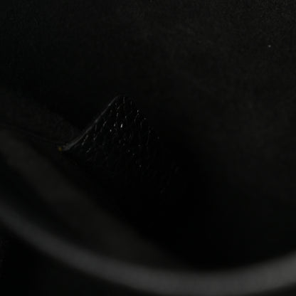 Celine Calfskin Cuir Triomphe Cabas Drawstring Black 7 of 10