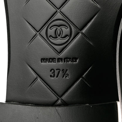 Chanel Lambskin Quilted CC Turnlock Loafers 37.5 Black 8 of 10