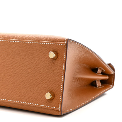 Hermes Epsom Kelly Sellier 25 Gold 10 of 11