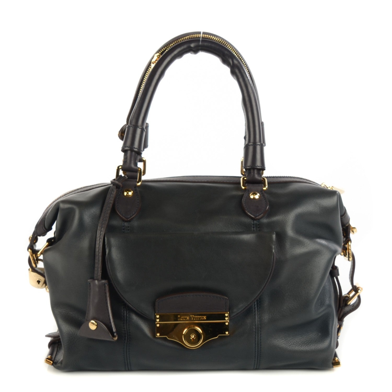 Louis Vuitton Lambskin Sac Louis Blue 1 of 7