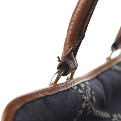 Burberry Calfskin Denim Rope Print Bag Blue 11 of 11