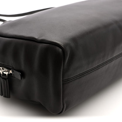 The Row Nappa Astra Bowling Bag Dark Brown Ans 8 of 9
