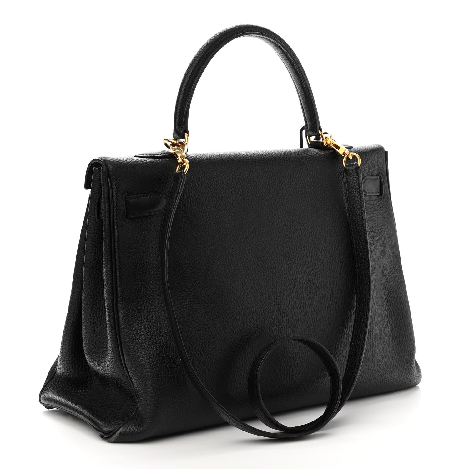 Hermes Taurillon Clemence Kelly Retourne 35 Black 2 of 12