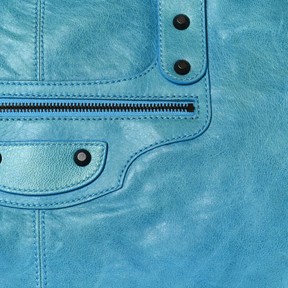 Balenciaga Agneau Classic Hardware Weekender Sky Blue 7 of 24