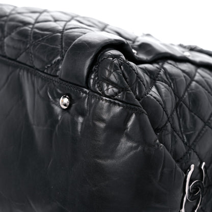 Chanel Distressed Lambskin Vintage Ligne Lady Braid Tote Black 11 of 16
