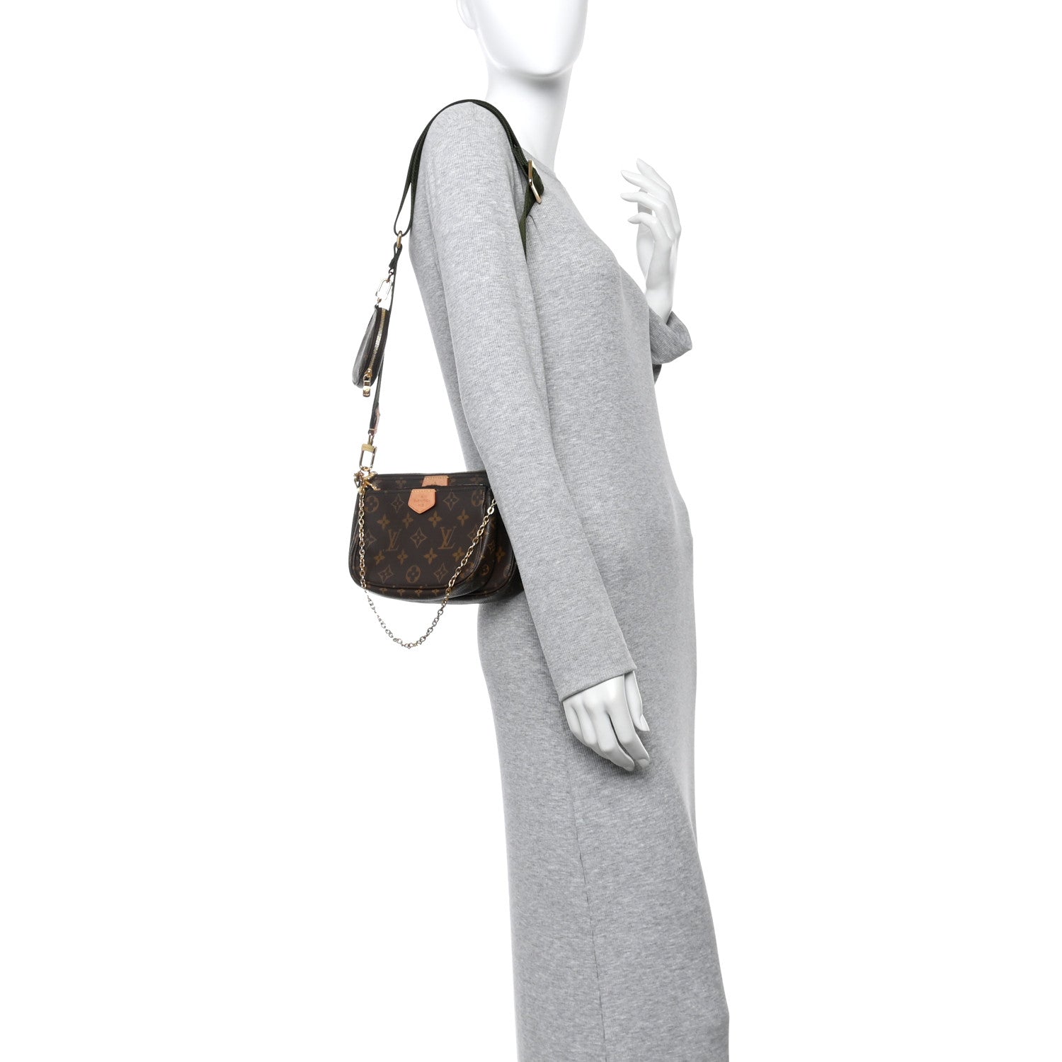 Louis Vuitton Monogram Multi Pochette Accessories Kaki 2 of 11