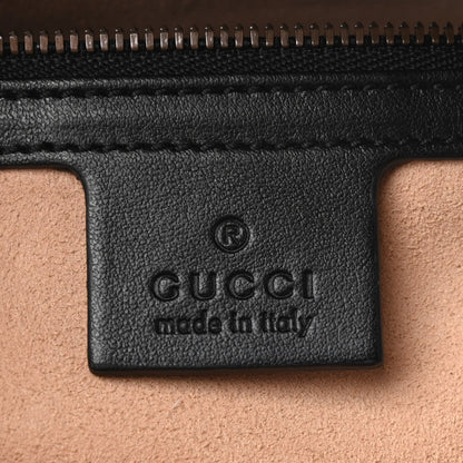 Gucci Calfskin Matelasse Mens GG Marmont Belt Bag 80 32 Black 5 of 11